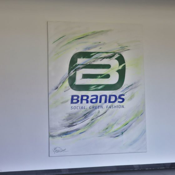 BRANDS Logo im Foyer