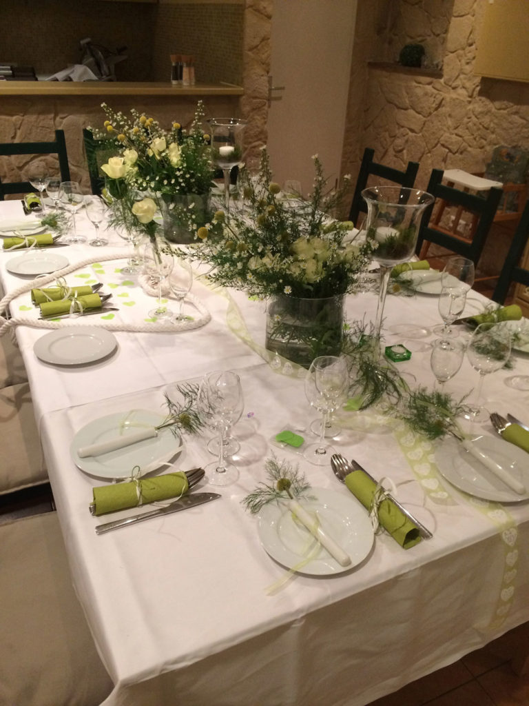 Hochzeitstisch Tischdekoration / Maren Löwe